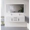 Castello Usa Thames 60-inch White Vanity Set with White Top and Chrome Handles CB-MC-60W-CHR-20146-WH - alternate 7